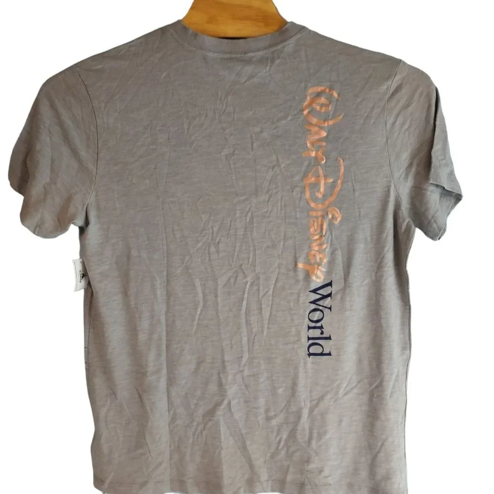 Disney World Henley Shirt Mens Large Gray 50th Anniversary‎ Castle 1971 New